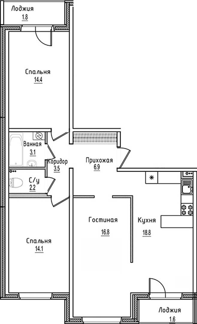 Фото планировки (увеличенное)